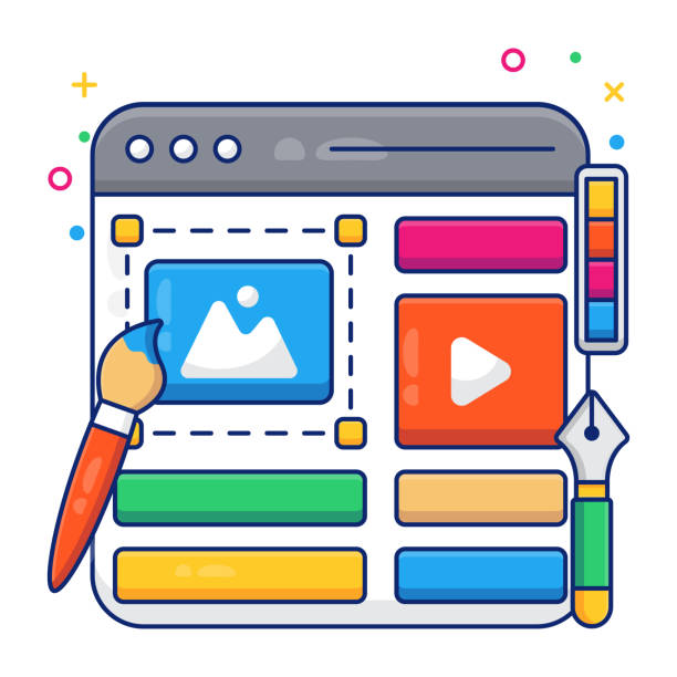 آیکون گرافیکی نماد طراحی