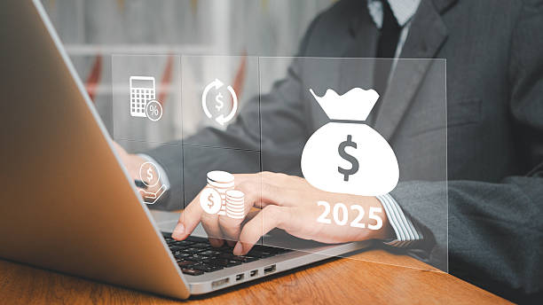مدیریت مالی و بودجهبندی برای کسب و کار آنلاین تصویری از مفهوم بودجه 2025، برنامهریزی و مدیریت بودجه، برنامهریزی مالی شرکت.
