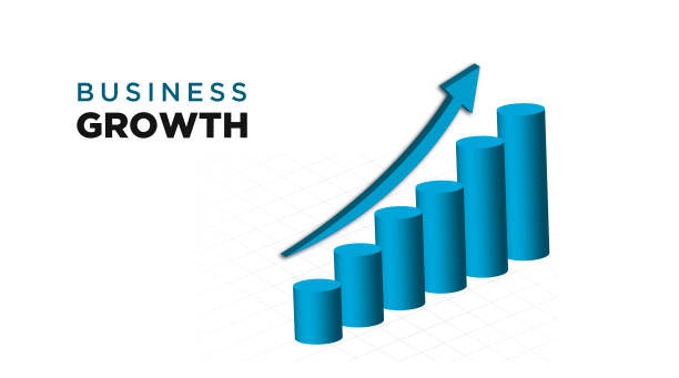 رشد کسب و کار با فلش صعودی