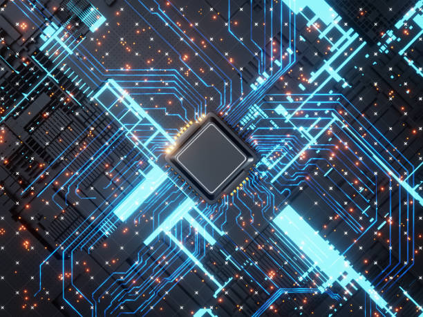 تصویری از اجزای پردازشی کامپیوتر و شبکه (website speed, SEO)