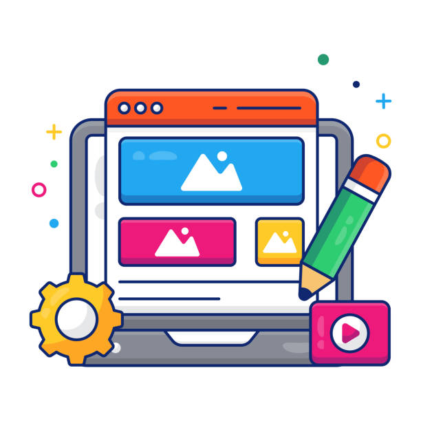 تصویری مفهومی از طراحی وب‌سایت