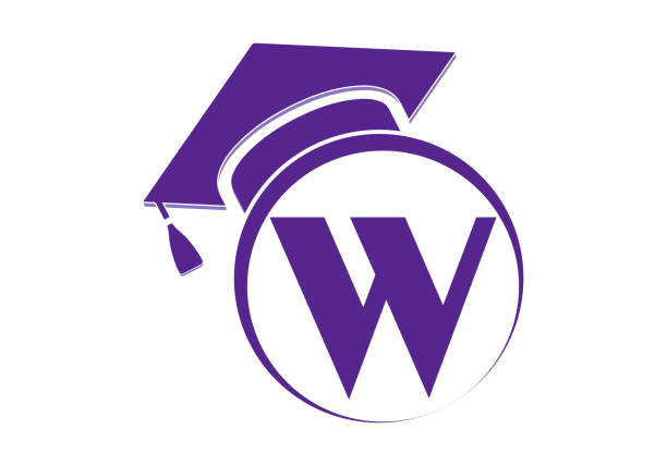 لوگوی حرف W و مفهوم آموزش و وردپرس