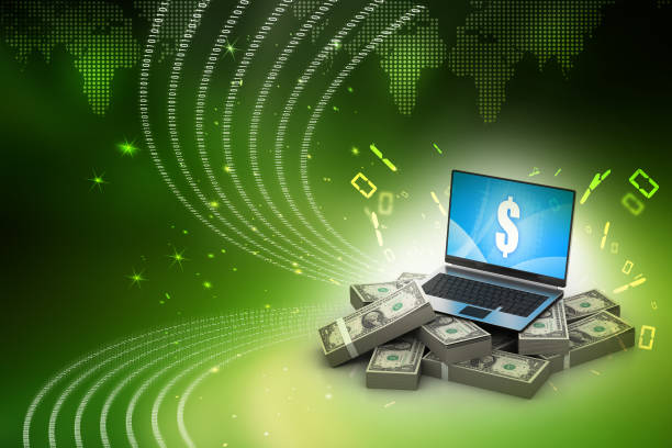 درآمدزایی آنلاین کسب درآمد آنلاین و مفهوم پول مجازی