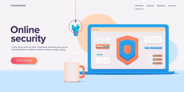 امنیت دادههای مشتریان با کد تأیید در موبایل، نماد طراحی سایت امن و حفاظت از حریم خصوصی