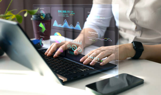 داشبورد تحلیلی یک نرم افزار مالی CRM برای کارگزاری بورس با قابلیت شخصی سازی تجربه سرمایهگذار