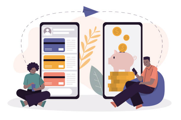 تراکنش مالی آنلاین با موبایل در سایت خدمات مالی