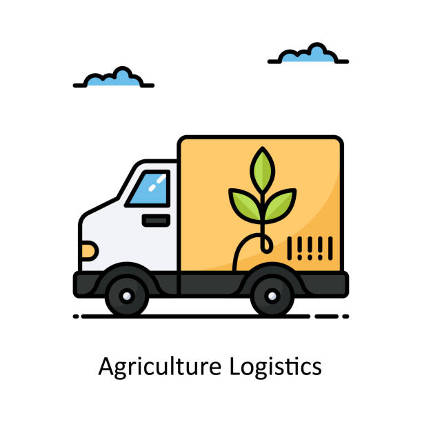 اینفوگرافیک CRM لجستیک کشاورزی و سئو B2B برای شرکت‌های حمل و نقل