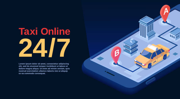 ناوبری هوشمند در اپلیکیشن تاکسی اپلیکیشن تاکسی اینترنتی با نقشه و ناوبری