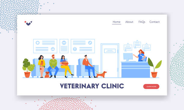 صفحه فرود وبسایت کلینیک دامپزشکی برای جذب مراجعین آنلاین