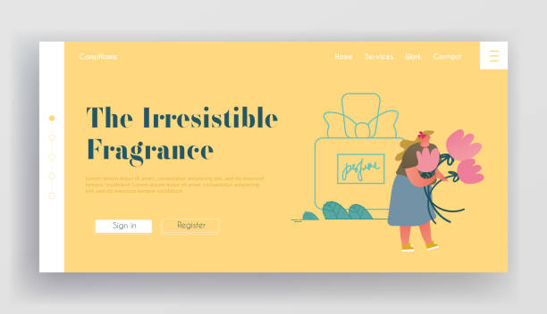 طراحی سایت برای فروش آنلاین عطر طراحی سایت جذاب فروشگاه عطر با المانهای گل