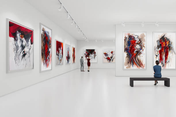 مجموعهای از آثار هنری در یک نمایشگاه آنلاین که از طریق یک وبسایت وردپرسی حرفهای مدیریت میشود.