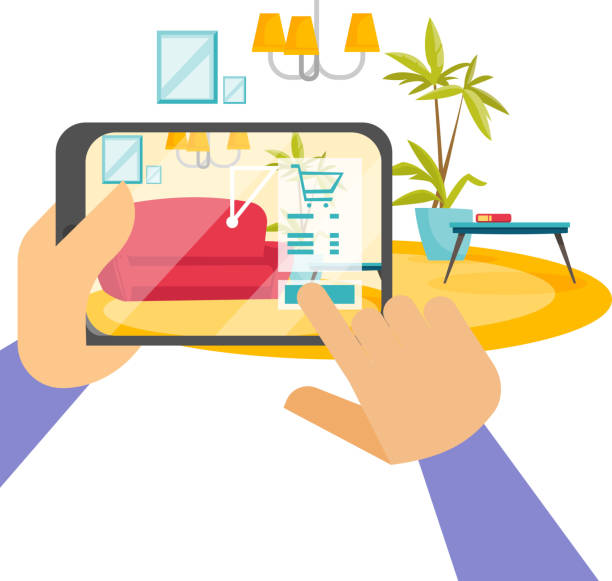 استفاده از واقعیت افزوده (AR) برای نمایش آنلاین مبلمان در فضای خانه مشتری