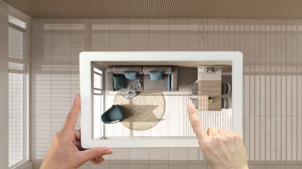 چیدمان دفتر کار با واقعیت افزوده (AR) در طراحی سایت B2B مبلمان اداری توسط پینو سایت