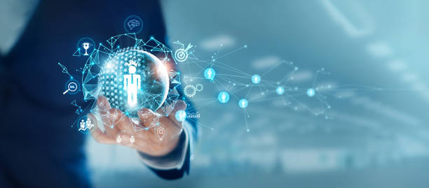 نمایش ساختار شبکه و رهبری کسب و کار برای جذب سرمایه گذار از طریق وب سایت مالی حرفه ای