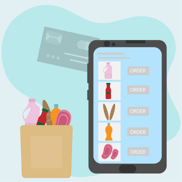 خرید اینترنتی مواد غذایی با استفاده از PWA سوپرمارکت آنلاین در پردیس
