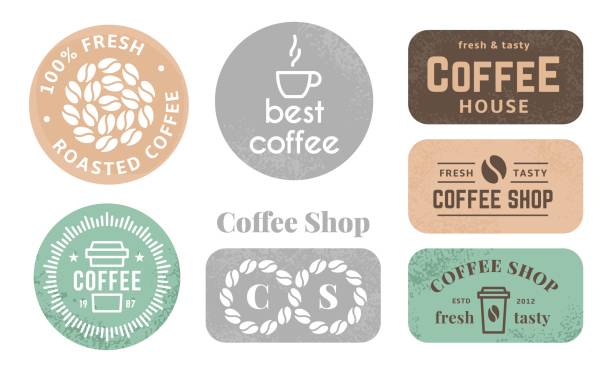 برندینگ کافی شاپ با استفاده از لیبلهای جذاب و خلاقانه طراحی لیبل و هویت بصری در برندینگ کافی شاپ