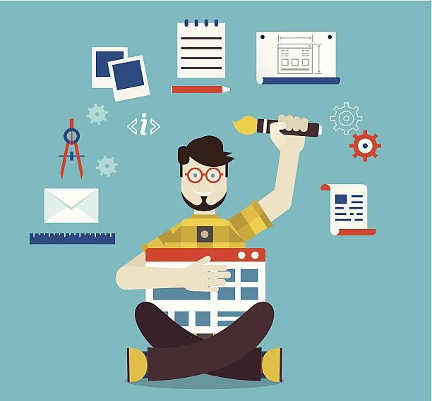 تیم طراحی سایت حرفهای در حال برنامهریزی برای وبسایت شرکت بازرگانی بینالمللی