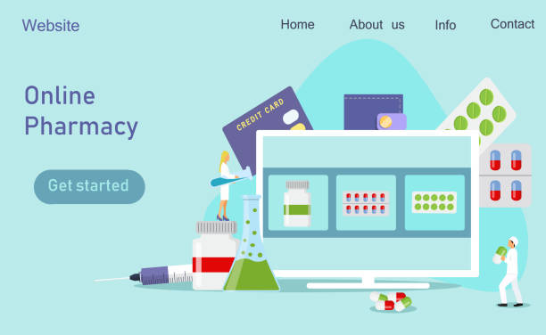 داروساز در حال ارائه خدمات مشاوره دارویی آنلاین