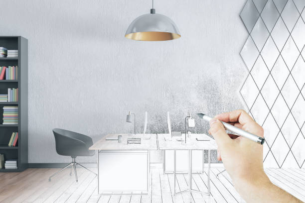 نمونه کار طراحی داخلی به سبک مدرن و مینیمال قبل از اجرا