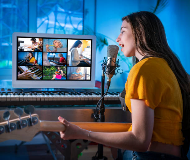 کلاس آنلاین موسیقی با پلتفرم آموزشی LMS