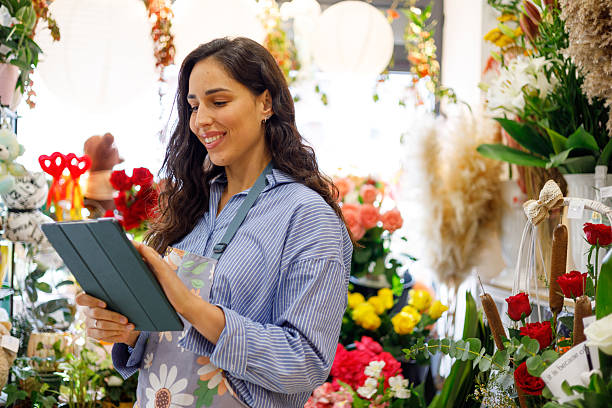 مدیریت وبسایت فروشگاهی گل و گیاه با تبلت