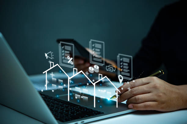 سیستم هوشمند املاک و بازدید آنلاین ویلا روی لپتاپ با واقعیت مجازی