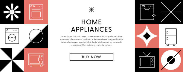طراحی بنر جذاب برای سایت لوازم خانگی