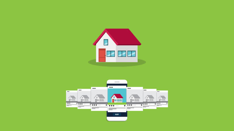 نمایش اپلیکیشن موبایل برای جستجوی املاک