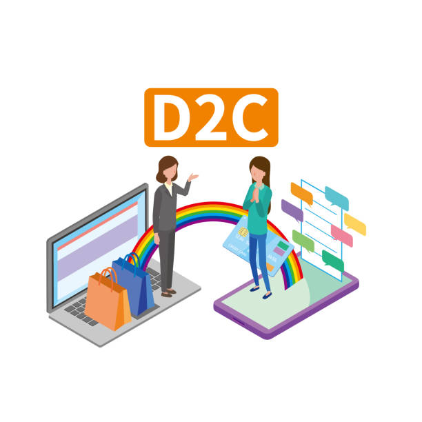 تصویرسازی مدل فروش مستقیم پوشاک یا D2C