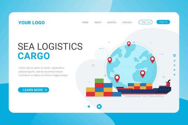 طراحی سایت واردات و صادرات با نمایش خدمات لجستیک و حمل و نقل بین المللی و پورتال مشتریان