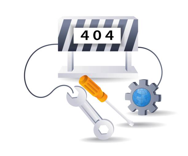 طراحی صفحه خالی با نماد خطای 404