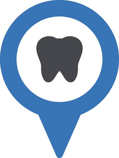 نقش سئو محلی در نمایش مطب دندانپزشکی شما بر روی نقشه گوگل نقشه گوگل که مطب دندانپزشکی را با پین مشخص کرده و اهمیت سئو محلی را نشان میدهد