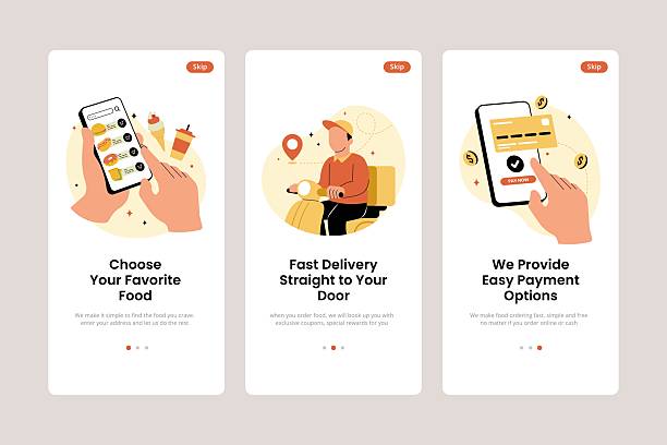 فرآیند سفارش آنلاین غذا و مراحل سبد خرید در اپلیکیشن