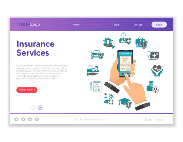 طراحی وبسایت بیمه 2025 و خدمات دیجیتال آیندهنگر مفهوم خدمات آنلاین بیمه و آینده طراحی وبسایت بیمه 2025 با فناوریهای نوین