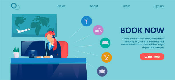 پشتیبانی وب سایت آژانس مسافرتی برای تضمین رزرو آنلاین