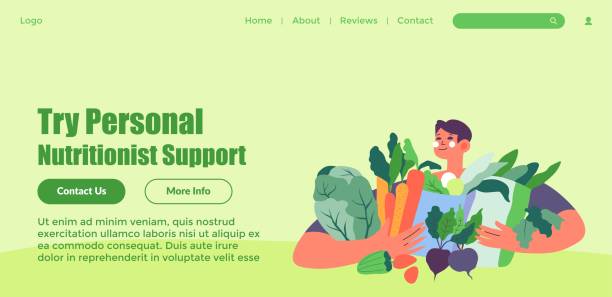 طراحی سایت حرفهای برای متخصص تغذیه جهت جذب مراجعین آنلاین