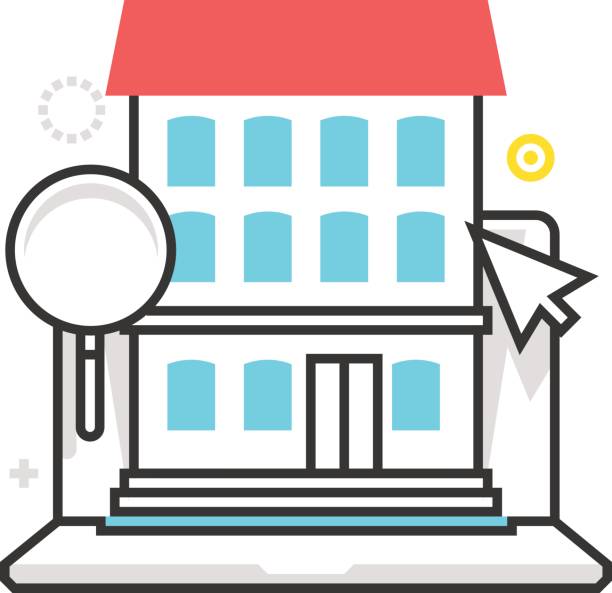 جستجوی آنلاین ملک با استراتژی سئو املاک آیکون جستجوی آنلاین ملک، نمادی از اهمیت سئو برای مشاوران املاک