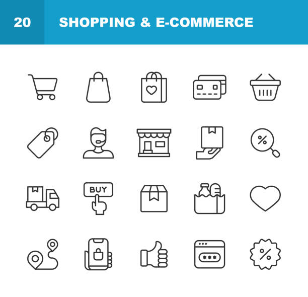 آیکون‌های طراحی وبسایت فروشگاهی B2B