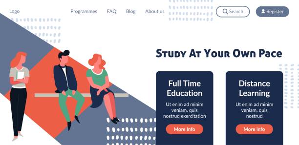 دانشجویی در حال یادگیری آنلاین با لپتاپ، نمادی از اهمیت ساخت وبسایت برای موسسات آموزشی مدرن