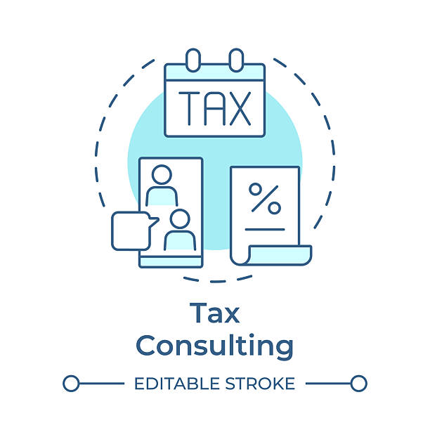 آیکون مشاوره مالیاتی آنلاین و تولید محتوای سئو