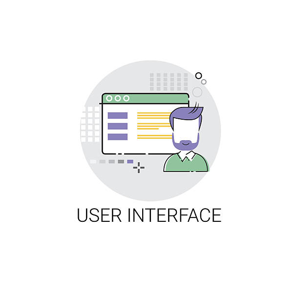 آیکون‌های رابط کاربری و محتوای دیجیتال - نماد UX/UI در آموزش آنلاین