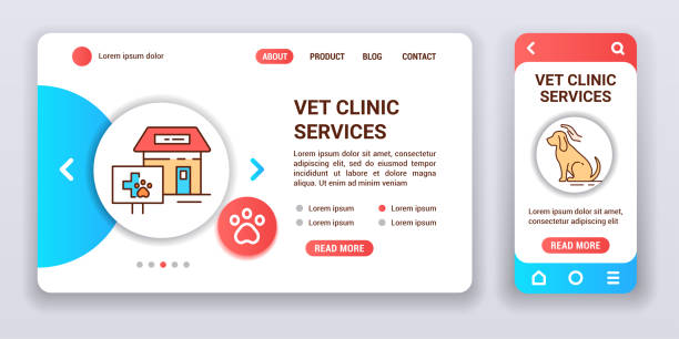 طراحی وبسایت خدماتی برای کلینیک دامپزشکی و اپلیکیشن موبایل یکپارچه