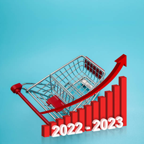 نمودار رشد فروش آنلاین پوشاک در سال ۲۰۲۵ با استراتژی سئو فروشگاه لباس زنانه