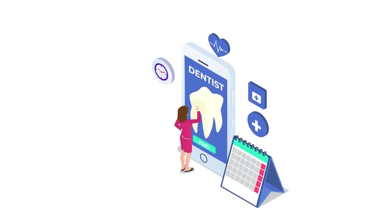 جذب بیمار جدید دندانپزشک از طریق سئو و جستجوی آنلاین بیمار در حال جستجوی آنلاین برای یافتن بهترین دندانپزشک