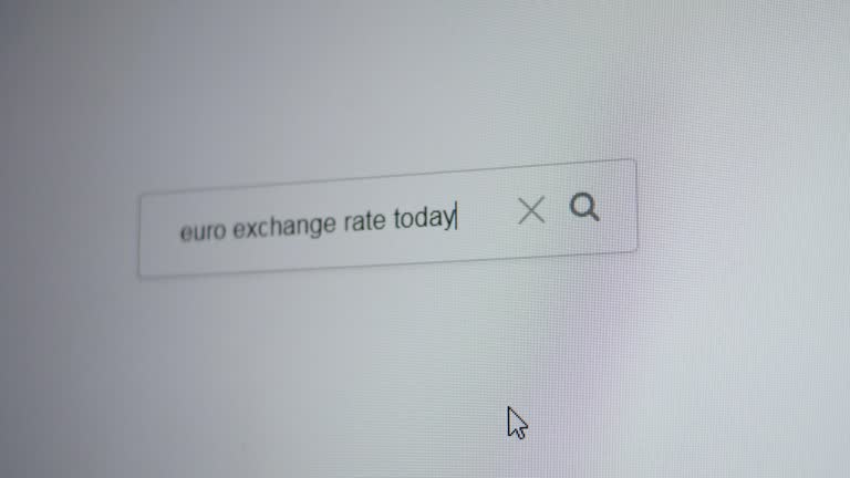 تصویر نوار جستجو با عبارت 'نرخ برابری یورو امروز'، نمادی از جستجوی اطلاعات و خدمات در پلتفرم آنلاین