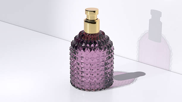 بطریهای عطر با طراحی زیبا، نمادی از محصولات با کیفیت در صنعت بهداشت و درمان که نیاز به استراتژی سئو سلامت دارند