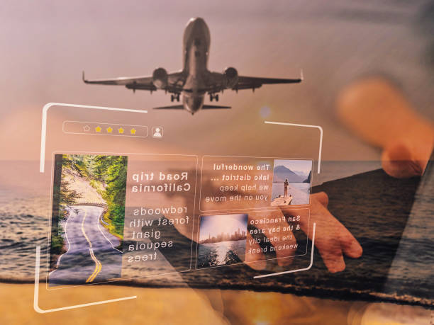 برندینگ دیجیتال برای هتلهای سنتی یزد: خلق تجربه کاربری فراشخصی با هوش مصنوعی جهت افزایش رزرو مستقیم در ۱۴۰۵ - رزرو آنلاین تعطیلات از طریق تبلت، نمادی از فرآیند آسان و دیجیتالی رزرو