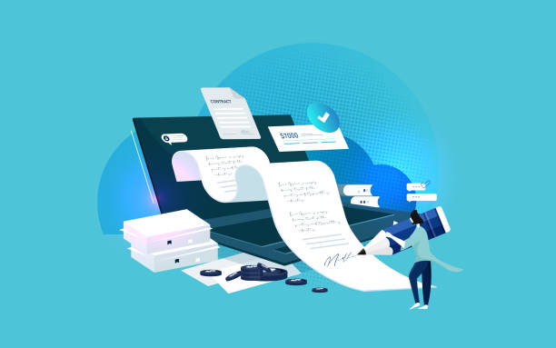 امضای قرارداد دیجیتال و تضمین اعتبار اسناد - اهمیت امنیت سایبری در وبسایت دفاتر اسناد رسمی