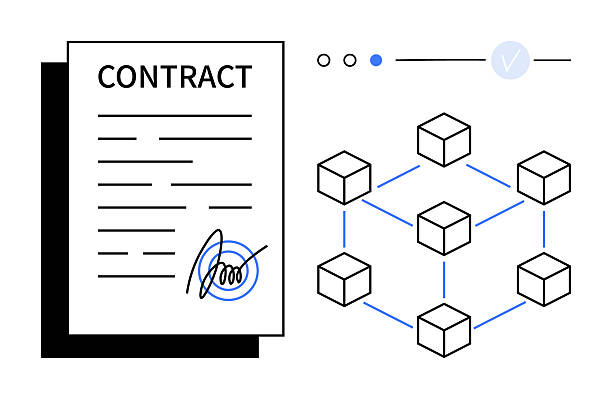 قرارداد دیجیتال با شبکه بلاکچین برای تراکنشهای تجاری امن، ارتباط با تایید اصالت بلاکچین و فروش جهانی فیروزه