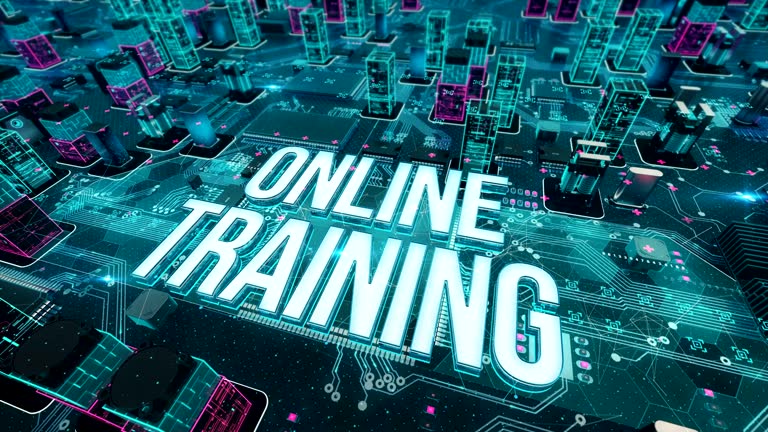 مفهوم تکنولوژی دیجیتال در آموزش آنلاین برای پر کردن شکاف مهارت صنعت اهواز